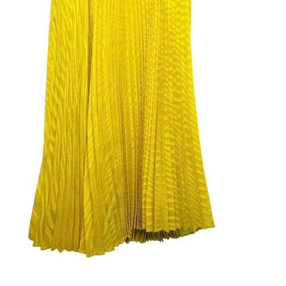 NANETTE LEPORE NWT Solid Pleated Smocked Sleeveless Midi Dress Size 2 - Picture 13 of 16